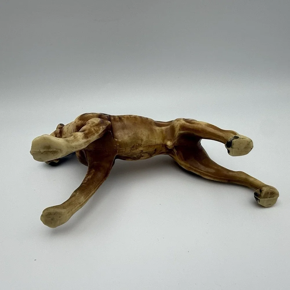 Vtg Hard Plastic BOXER DOG Hong Kong #102‎ Figure English Country Figurine Decor